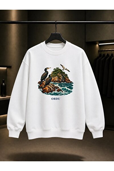 fame-stoned Army Hoynat Island Printed Unisex 100% Cotton Sweatshirt