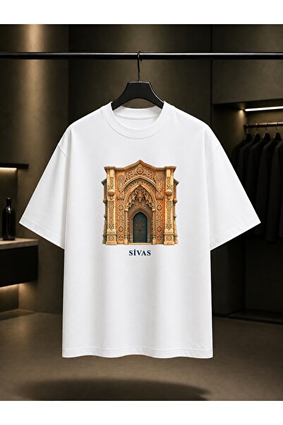 fame-stoned Sivas Divriği Taçkapı Printed Unisex 100% Cotton T-Shirt