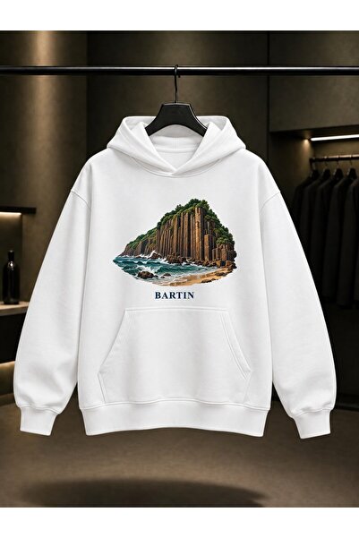 fame-stoned Bartin Guzelcehisar Printed Unisex 100% Cotton Hooded Sweatshirt
