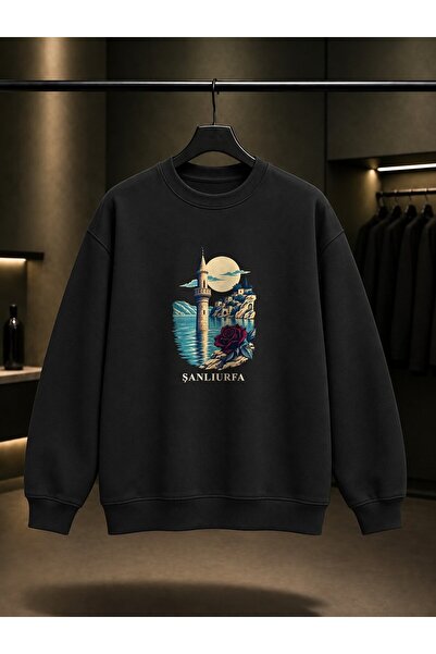 fame-stoned Şanlıurfa Halfeti Printed Unisex 100% Cotton Sweatshirt