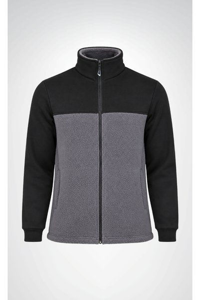 Selçuklu Plus Polar Micro Panda Workwear Fleece Jacket Navy Blue Black Black ...