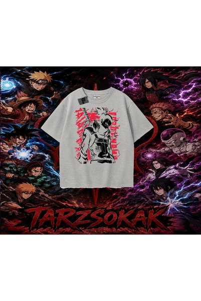 Tarzsokak Shikamaru Nara Naruto Anime Character Oversize Unisex T-Shirt White