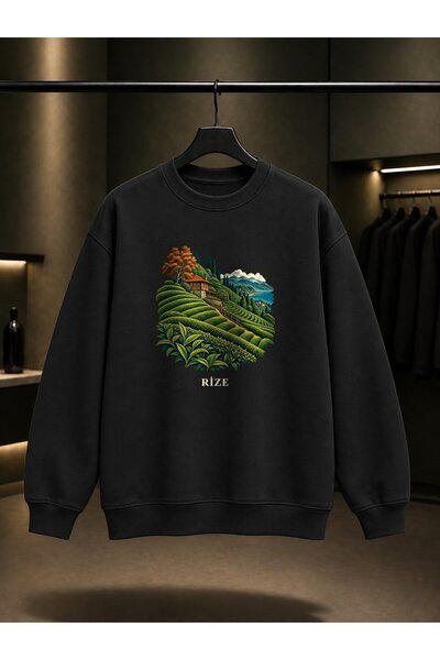 fame-stoned Rize Tea Gardens Printed Unisex 100% Cotton Sweatshirt