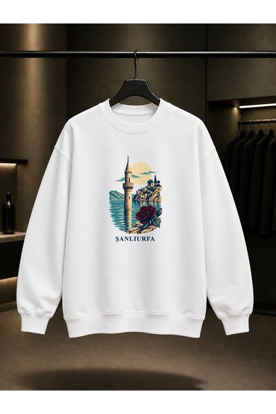 fame-stoned Şanlıurfa Halfeti Printed Unisex 100% Cotton Sweatshirt
