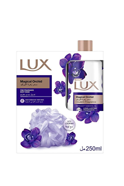 LUX Perfumed Body Wash With Loofah, Magical Orchid For 24 Hours Long Lasting ...
