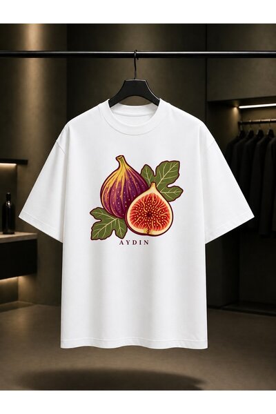 fame-stoned Aydın İnciri Printed Unisex 100% Cotton T-Shirt