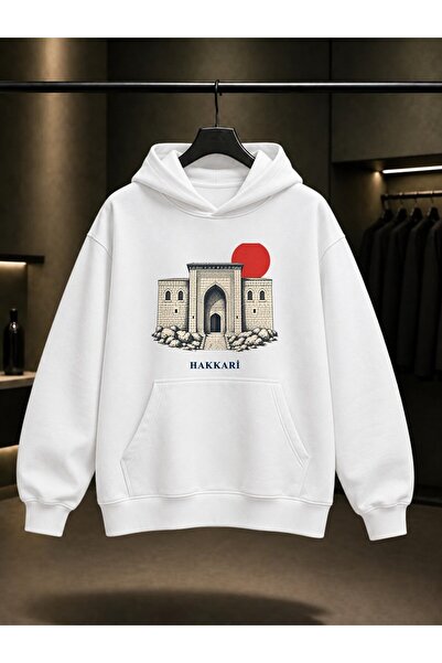 fame-stoned Hakkari Meydan Medresesi Printed Unisex 100% Cotton Hooded Sweats...