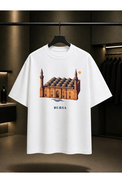 fame-stoned Bursa Ulu Cami Printed Unisex 100% Cotton T-Shirt