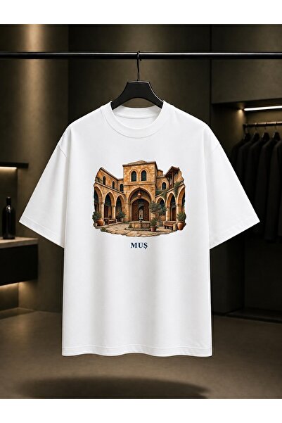 fame-stoned Muş Yıldızlı Han Printed Unisex 100% Cotton T-Shirt