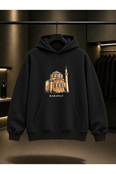 fame-stoned Karaman Fisandon Printed Unisex 100% Cotton Hooded Sweatshirt