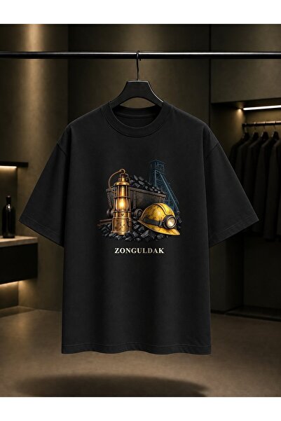 fame-stoned Zonguldak Mine Heritage Printed Unisex 100% Cotton T-Shirt