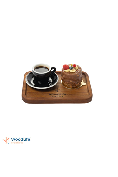 WOODLIFE صينية خشبية مستطيلة 24x17 سم