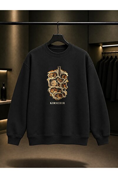 fame-stoned Kırşehir Mucur Underground City Printed Unisex 100% Cotton Sweats...