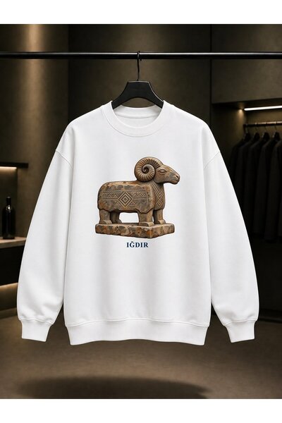 fame-stoned Iğdır Koç Mezar Printed Unisex 100% Cotton Sweatshirt