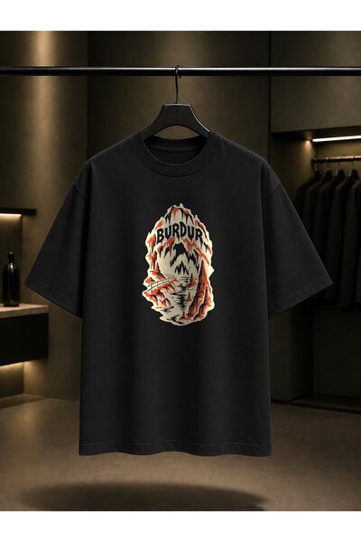 fame-stoned Burdur Water Cave Printed Unisex 100% Cotton T-Shirt