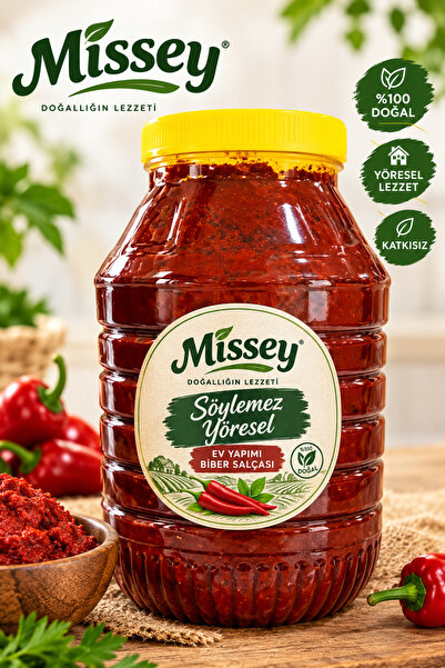 Missey Acı Biber Salçasi Ev Yapımı Güneşte Kurutma (5 KG)