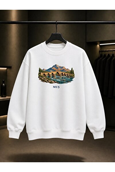 fame-stoned Mush Murat Bridge Printed Unisex 100% Cotton Sweatshirt