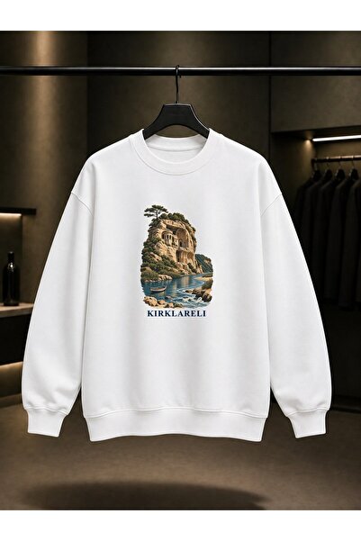 fame-stoned Kırklareli Kıyıköy Aya Nikola Printed Unisex 100% Cotton Sweatshirt