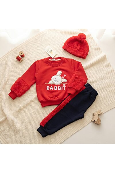 Calla The Latest Children's Winter Fashion Set with Cute Rabbit Design