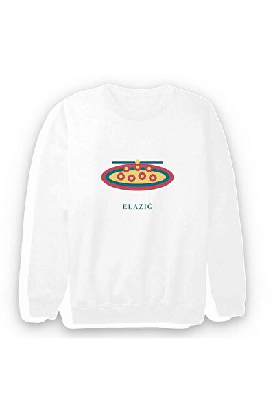 fame-stoned Elazığ Harput Köftesi Printed Unisex 100% Cotton Sweatshirt