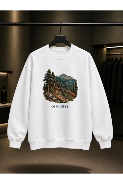 fame-stoned Osmaniye Zorkun Yaylası Printed Unisex 100% Cotton Sweatshirt