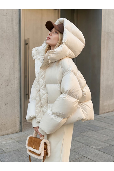 Generic Brand Şimal Women’s Gel Padded Hooded Puffer Jacket