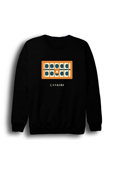 fame-stoned Çankırı Wheat Market Medresesi Printed Unisex 100% Cotton Sweatshirt