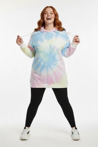 Shape Of You Batik Desenli Kapüşonlu Sweatshirt