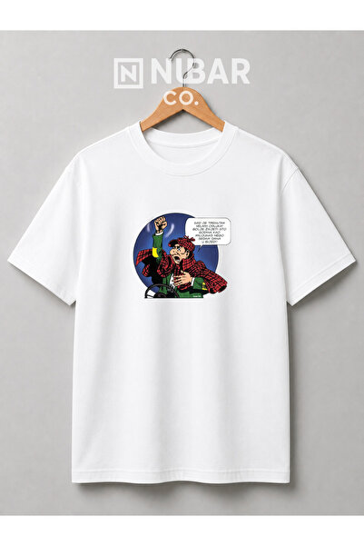 NUBAR CO. Tricou Alan Ford Vintage Comic unisex din bumbac premium cu design ...