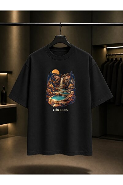 fame-stoned Giresun Blue Lake Kuzalan Printed Unisex 100% Cotton T-Shirt