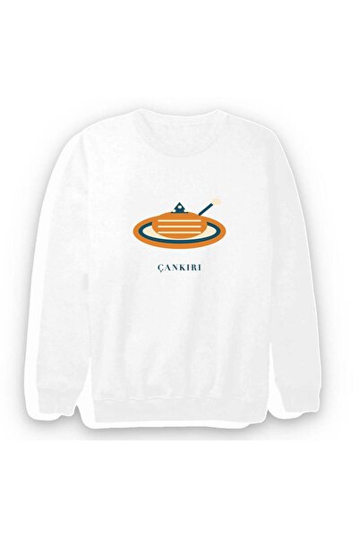 fame-stoned Çankırı Höşmerim Dessert Printed Unisex 100% Cotton Sweatshirt
