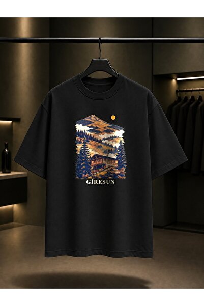 fame-stoned Giresun Kümbet Yaylası Printed Unisex 100% Cotton T-Shirt