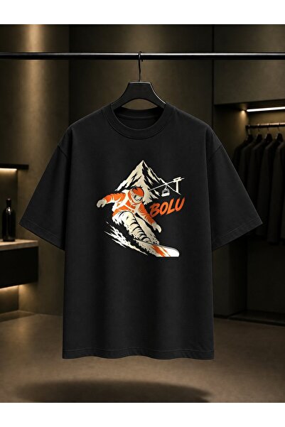 fame-stoned Bolu Kartalkaya Printed Unisex 100% Cotton T-Shirt
