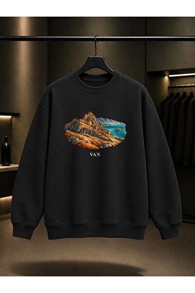 fame-stoned Valley Castle Printed Unisex 100% Cotton Sweatshirt