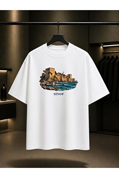 fame-stoned Sinop Castle Printed Unisex 100% Cotton T-Shirt