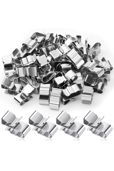 Choice 50Pcs 50Pcs Solar Panel Wire Clip For 2x6mm Stainless Steel Cable Trai...