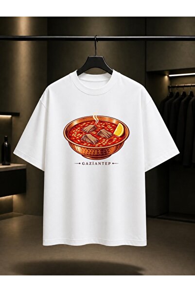fame-stoned Gaziantep Beyran Printed Unisex 100% Cotton T-Shirt