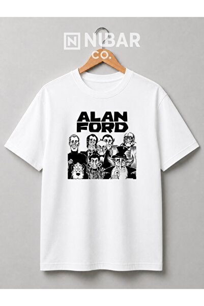 NUBAR CO. Tricou Alan Ford Vintage Comic unisex din bumbac premium cu design ...