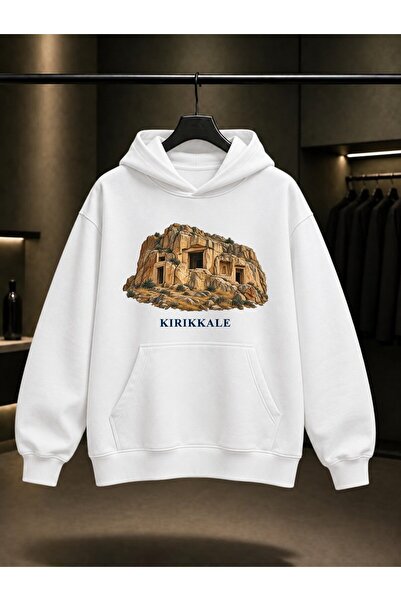 fame-stoned Kırıkkale Ceritkale Printed Unisex 100% Cotton Hooded Sweatshirt