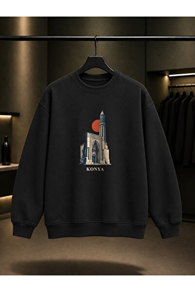 fame-stoned Konya Ince Minareli Medrese Printed Unisex 100% Cotton Sweatshirt