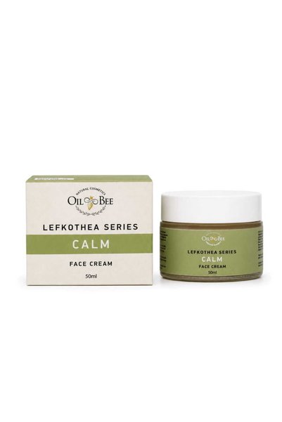 OIL&BEE NATURAL COSMETICS Ηρεμιστική Κρέμα Προσώπου - Σειρά Λεφκοθέα 50ml