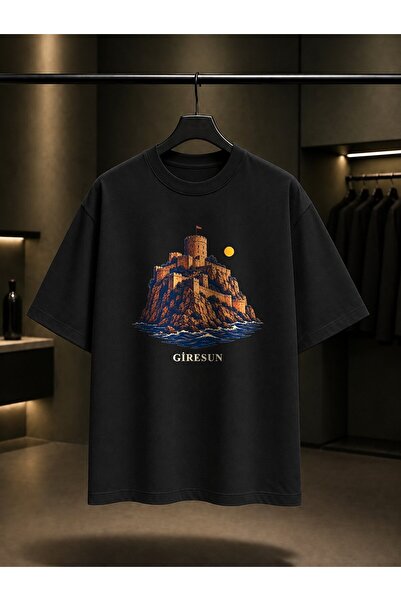 fame-stoned Giresun Tirebolu Castle Printed Unisex 100% Cotton T-Shirt