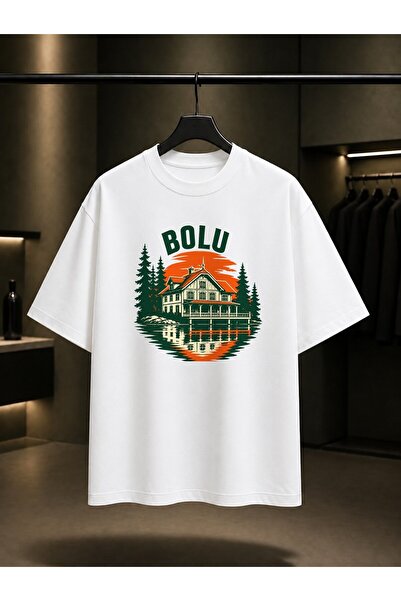 fame-stoned Bolu Gölcük Nature Park Printed Unisex 100% Cotton T-Shirt