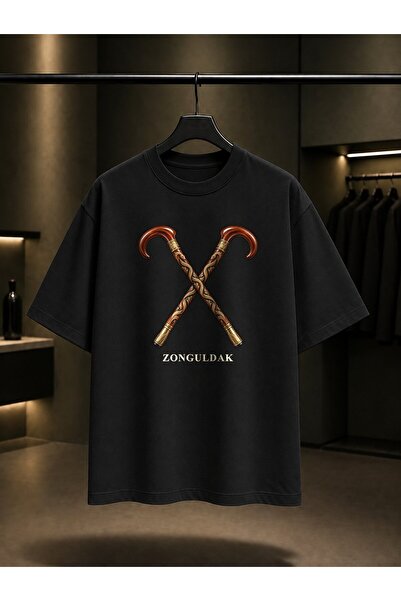 fame-stoned Zonguldak Devrek Bastonu Printed Unisex 100% Cotton T-Shirt