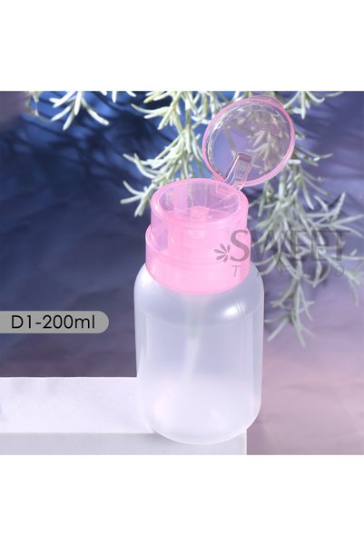Choice D1-Pink 200ml 100/200ml Empty Press Pump Dispenser Plastic Lockable Le...