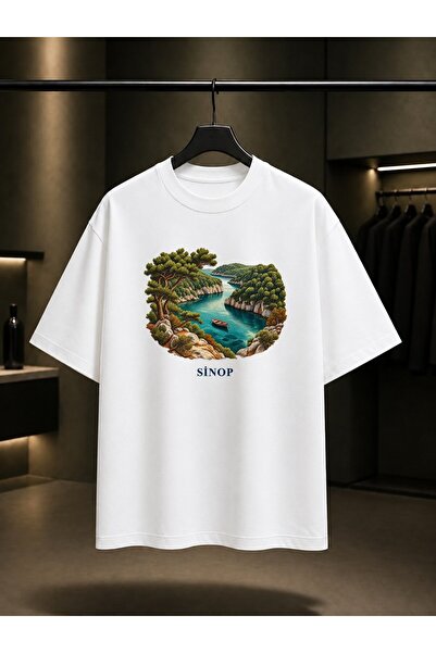 fame-stoned Sinop Hamsilos Dark Printed Unisex 100% Cotton T-Shirt