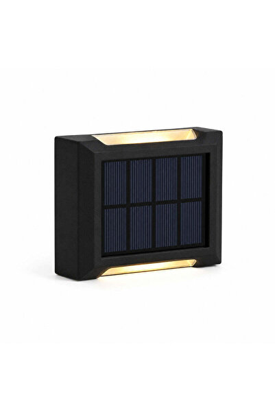 FOXMAG24 Solar Wall Lamp with Up-Down Light, Black
