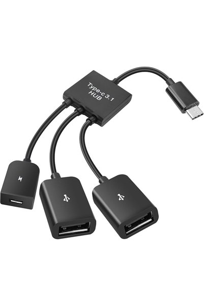 KASTWAVE محول USB C إلى منفذين USB OTG، موزع OTG بـ 4 منافذ من النوع C ذكر إل...