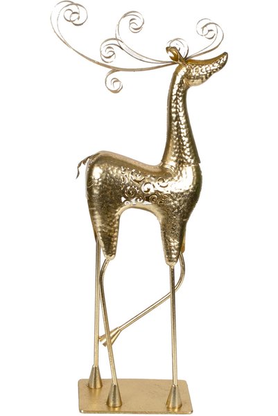 Herdekora Dekoratif Metal Geyik Gold 32x87 Cm.
