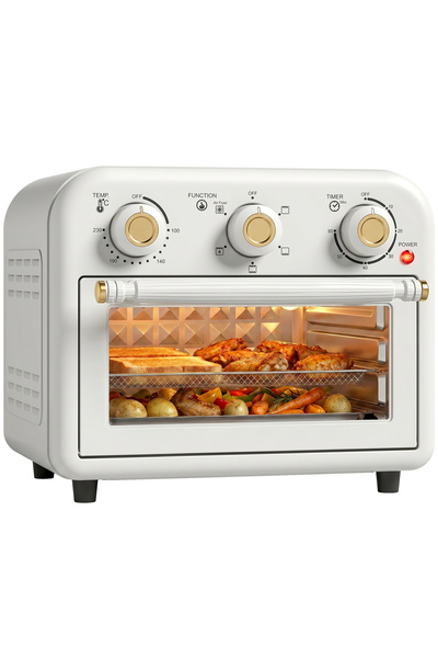 Generic Brand Mini-cuptor cu aer cald de 12 litri, cu convecție, 5 programe